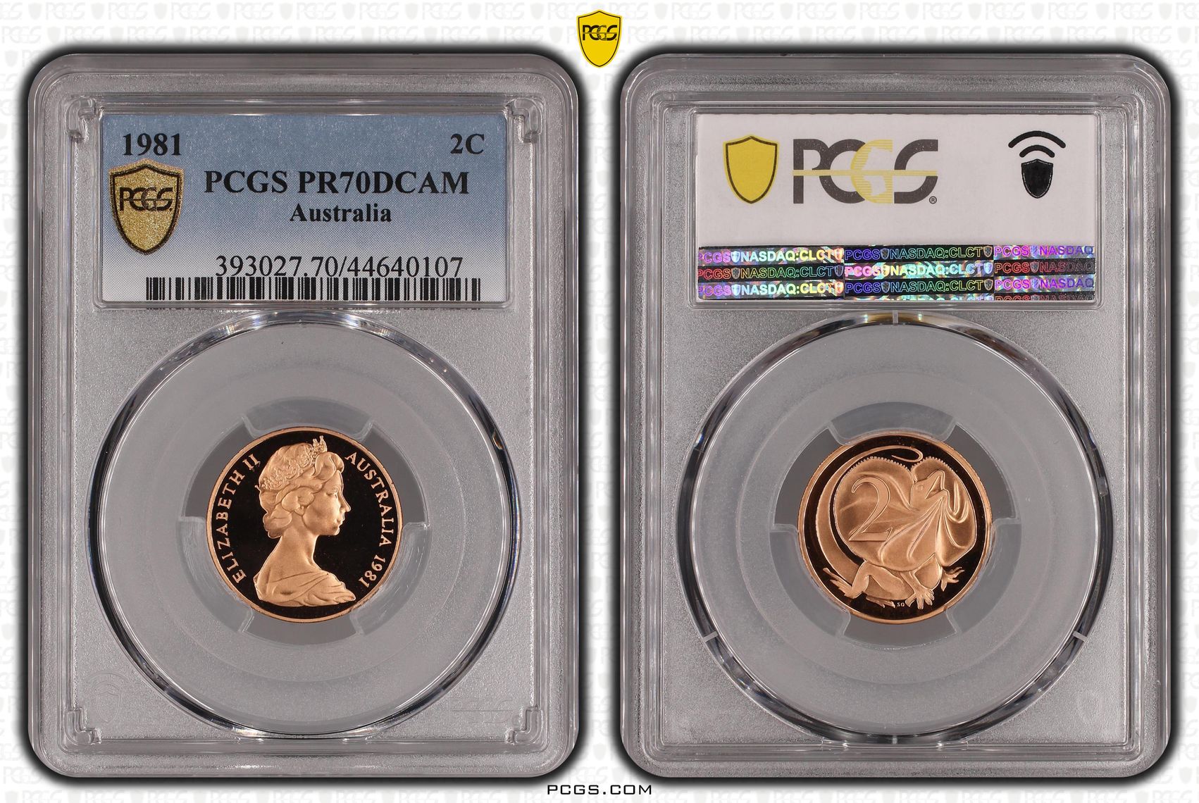 Elizabeth II, Two Cent, 1981, PCGS PR 70DCAM