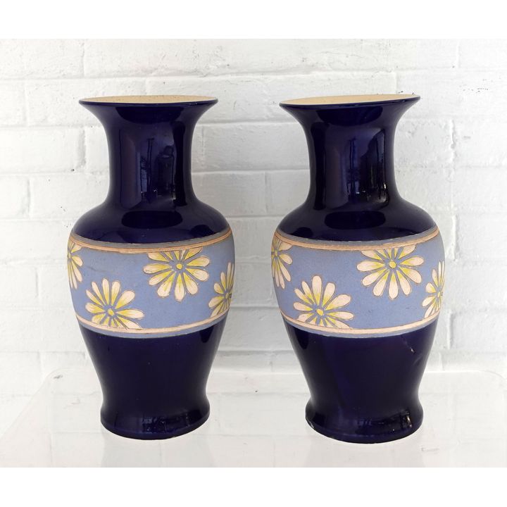 PAIR OF LARGE CERAMIC VASES