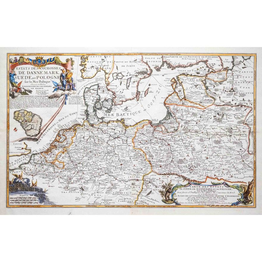 Nicolas de Fer | Estats des Couronnes de Dannemark, Suede et Pologne…