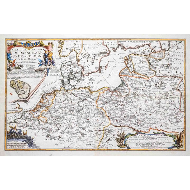 Nicolas de Fer | Estats des Couronnes de Dannemark, Suede et Pologne…