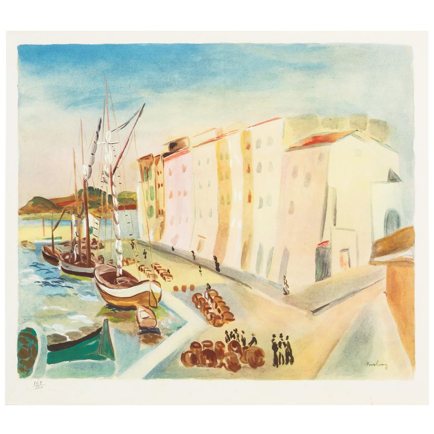 Mojżesz Kisling | Port w Saint Tropez