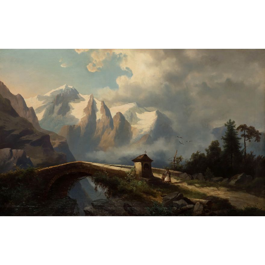 Josef Thoma | Most nad wąwozem, 1863 r.