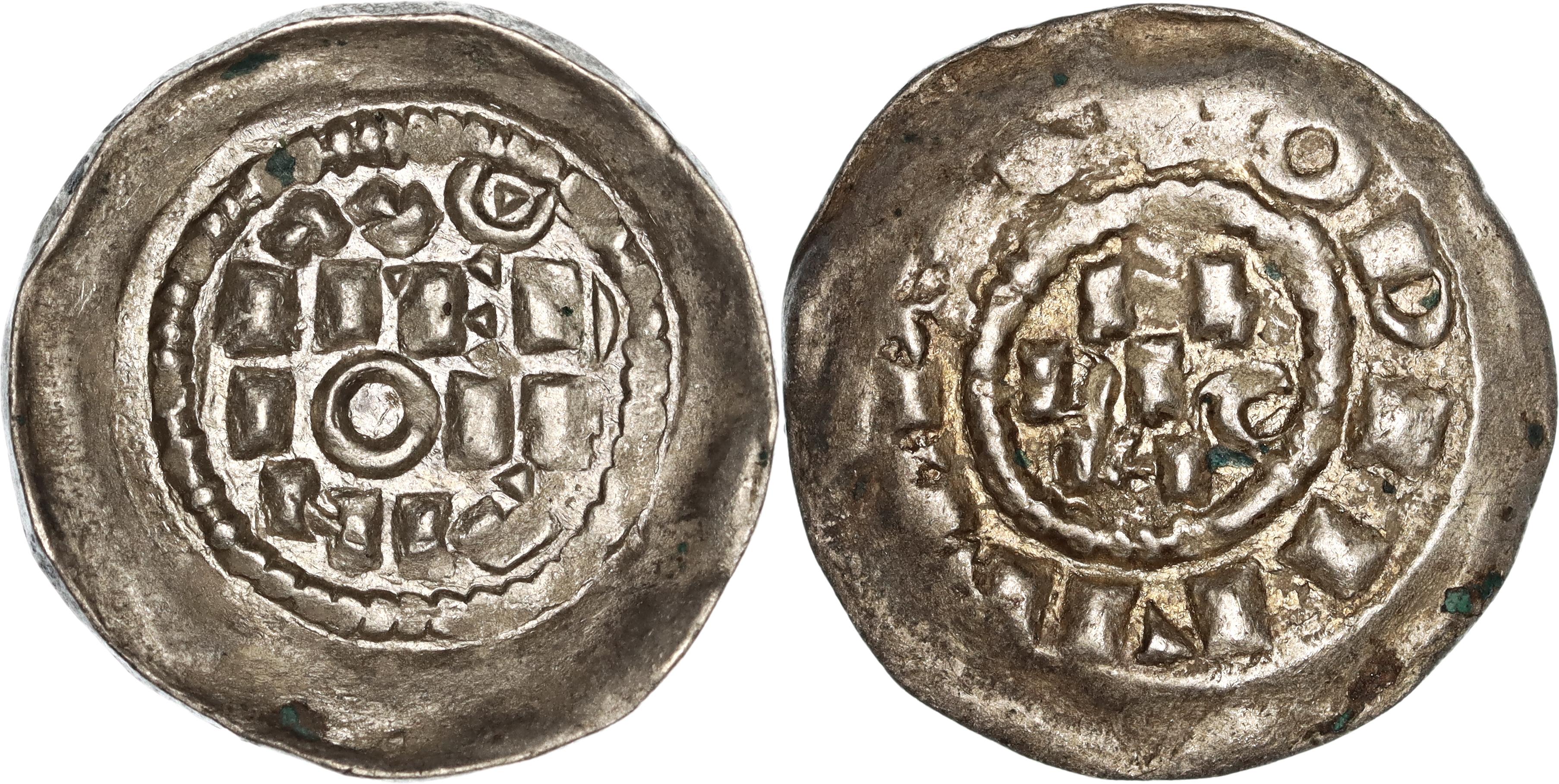 Kingdom of Italy, Henry II, Silver Denier, 1014-1024 AD, gVF-nEF