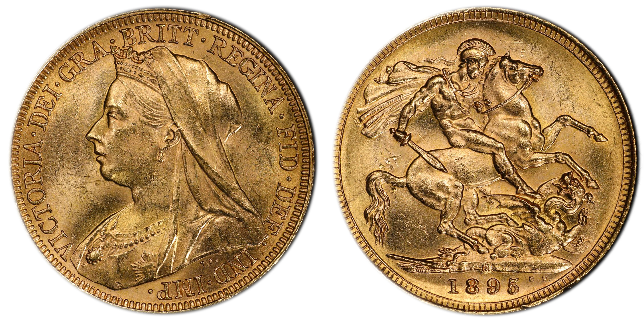 Victoria, Sovereign, 1895-M, PCGS MS64
