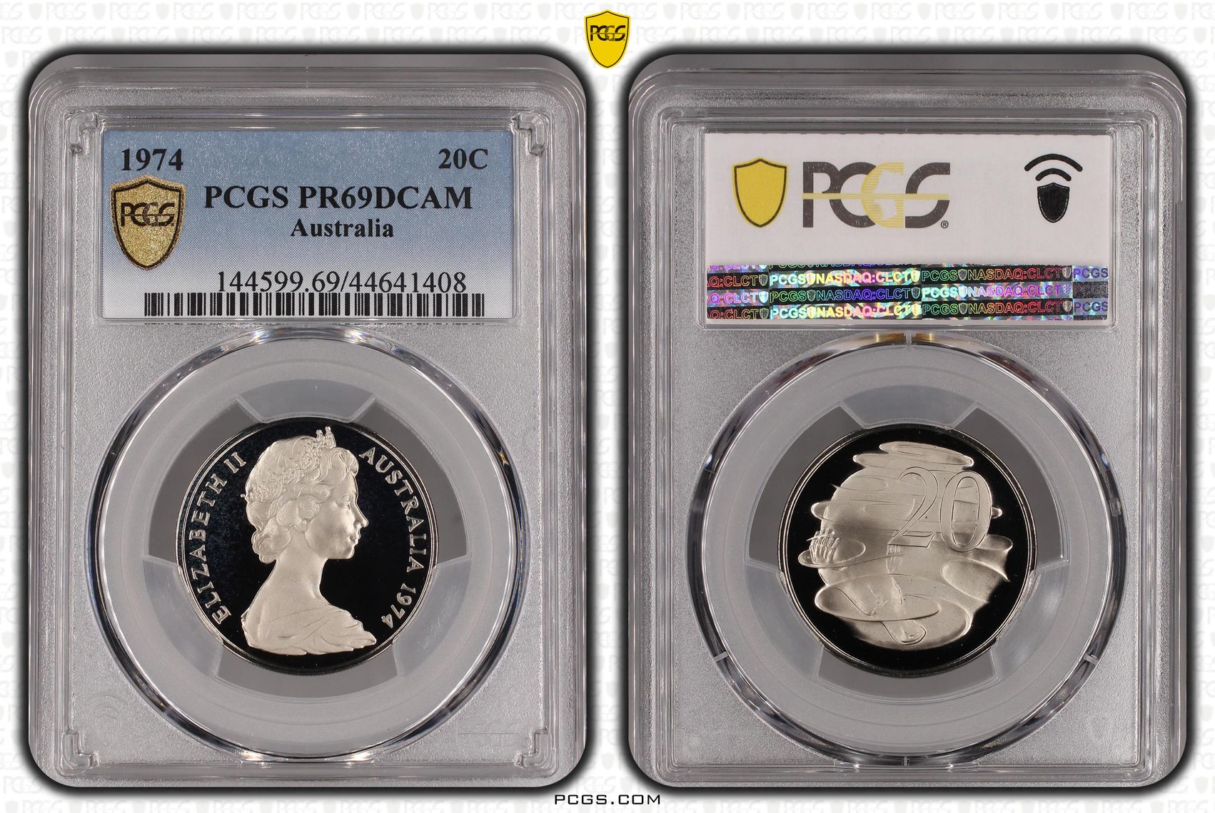 472 · 1974 Australian Twenty Cent, 20c Proof PCGS - PR69DCAM -408