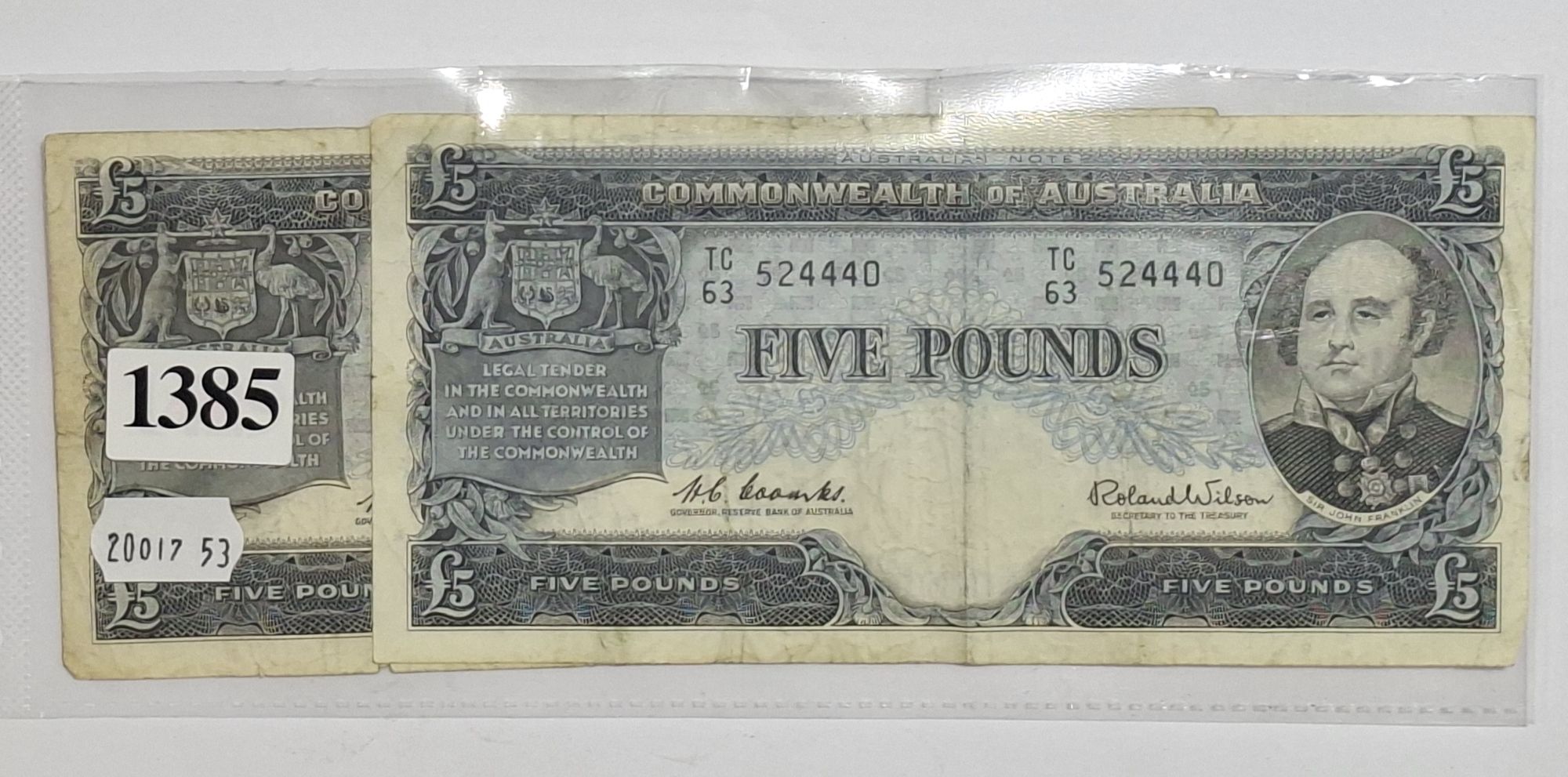 5 Pound Banknotes