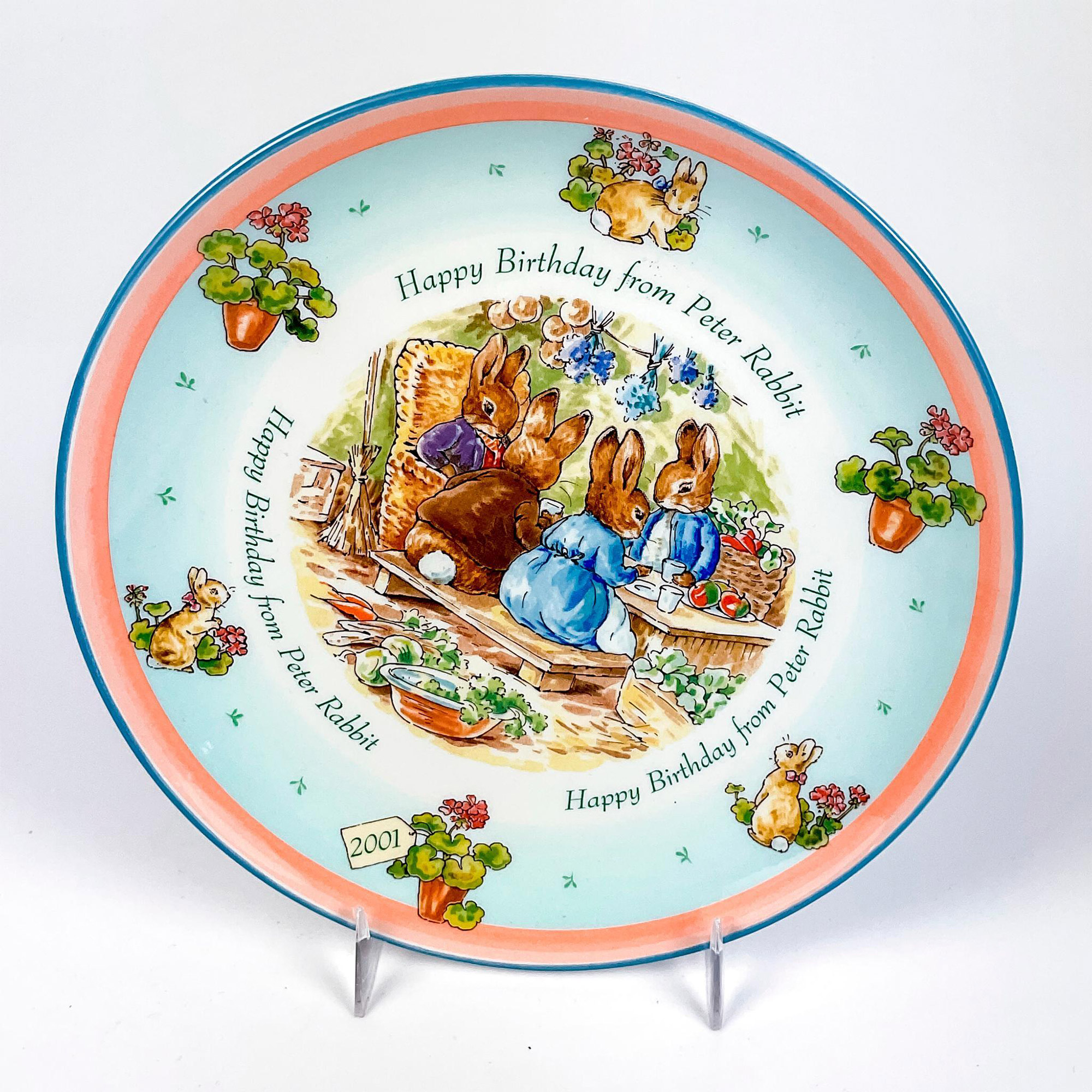Wedgwood Beatrix Potter Peter Rabbit, Birthday Plate | Lion and 