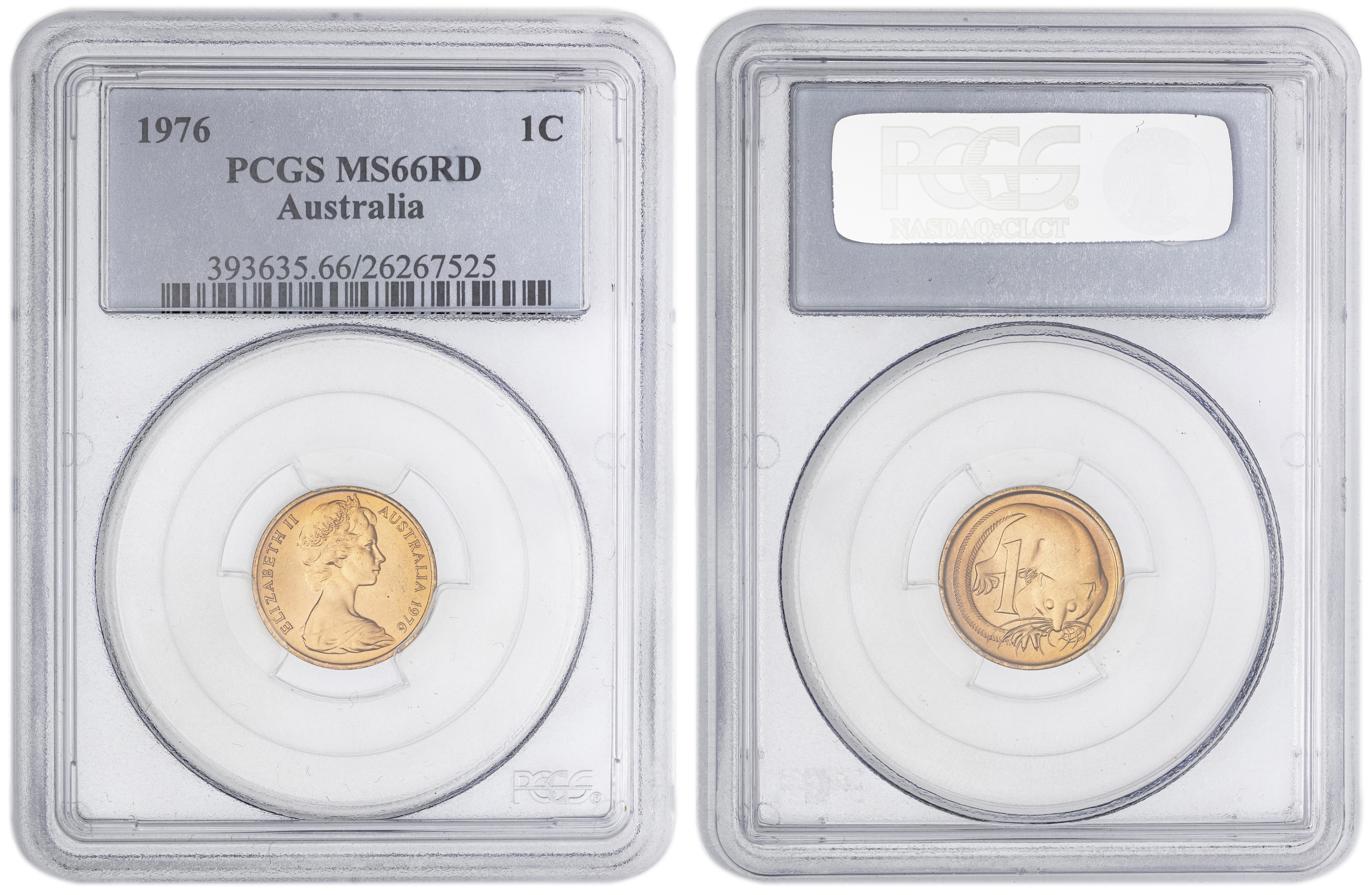 40 · One Cent, 1976, PCGS MS66RD