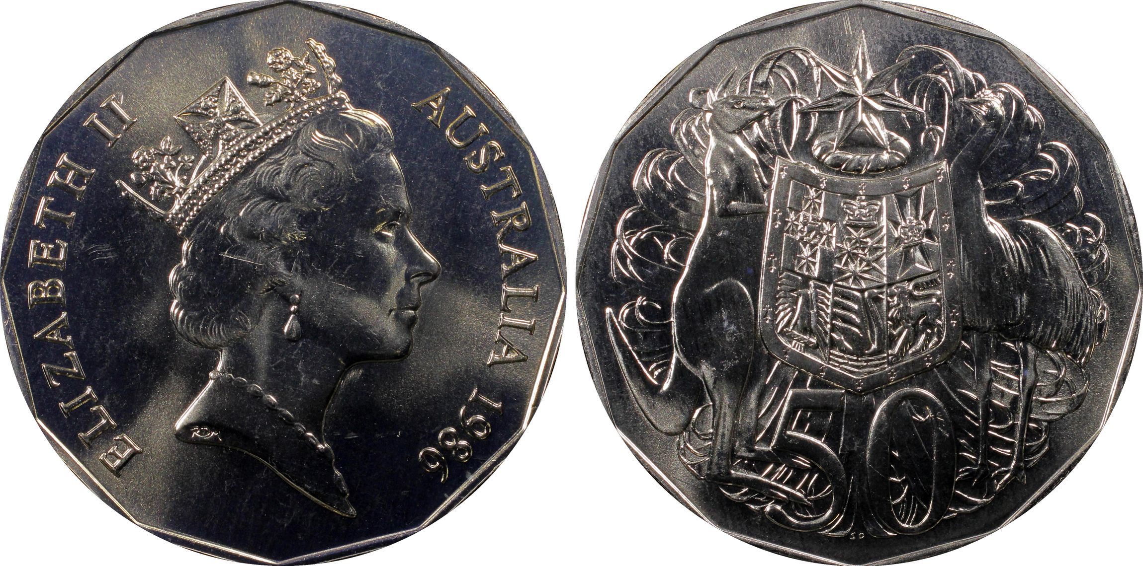 , Fifty Cent, 1986, PCGS MS66