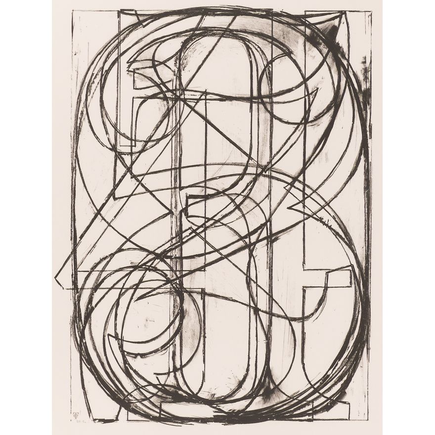 Jasper Johns ''0 through 9'' 1960 Lithograph