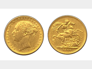 1877 VICTORIA MELBOURNE MINT G& D SOVEREIGN
