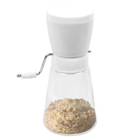 3.5 X 5 X 7.5 INCHES FOX RUN 5716 HAND CRANK NUT CHOPPER/GRINDER, 7.5 INCHES WHITE