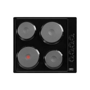 Defy - Slimline Solid Control Panel Hob - Black - DHD398