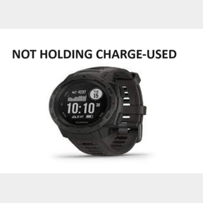 Garmin Instinct Watch Rugged Outdoor Smartwatch - Graphite - HV-NOT HOLDING CHARGE-USED| AS 51303/94038 B1 (S3)/