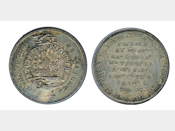 1811 KING GEORGE III SILVER BRISTOL SHILLING