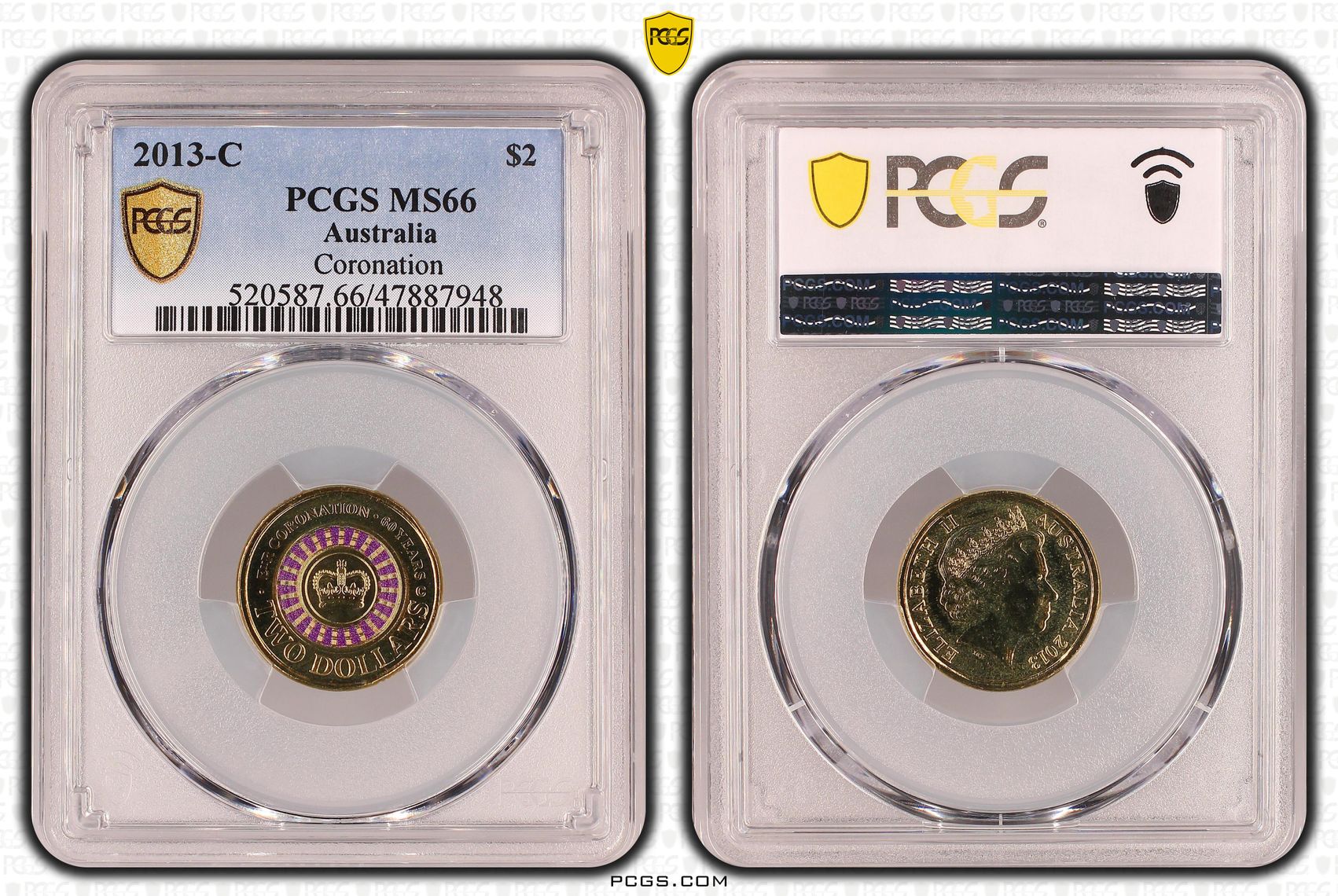 Coronation, Two Dollar, 2013-C, PCGS MS66