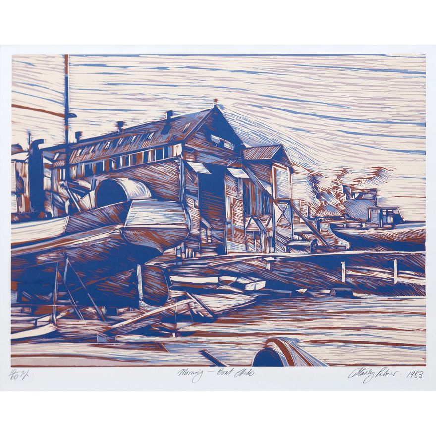 Stanley Palmer 'Morning - Boat Sheds'