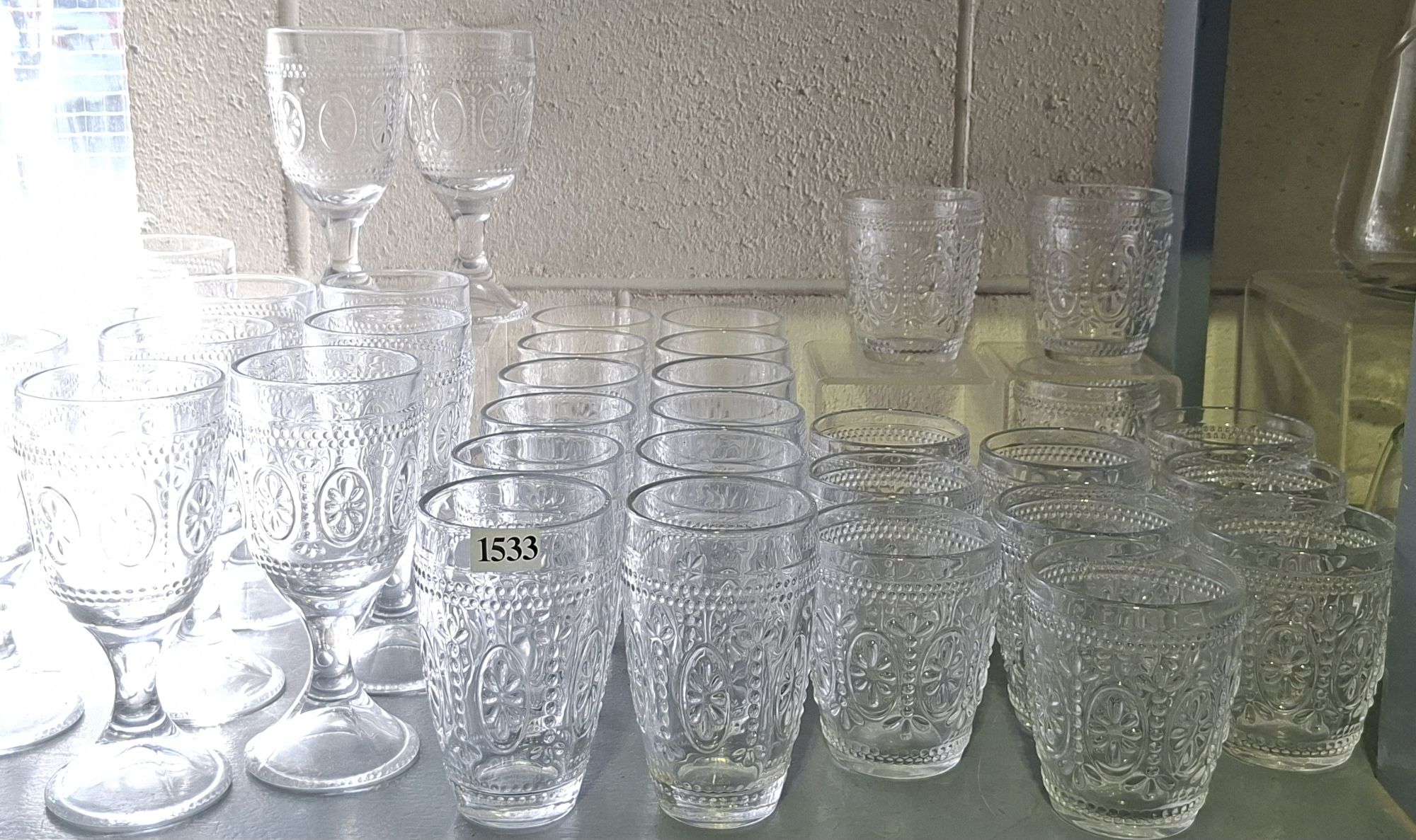 A Large Set Of Glasses