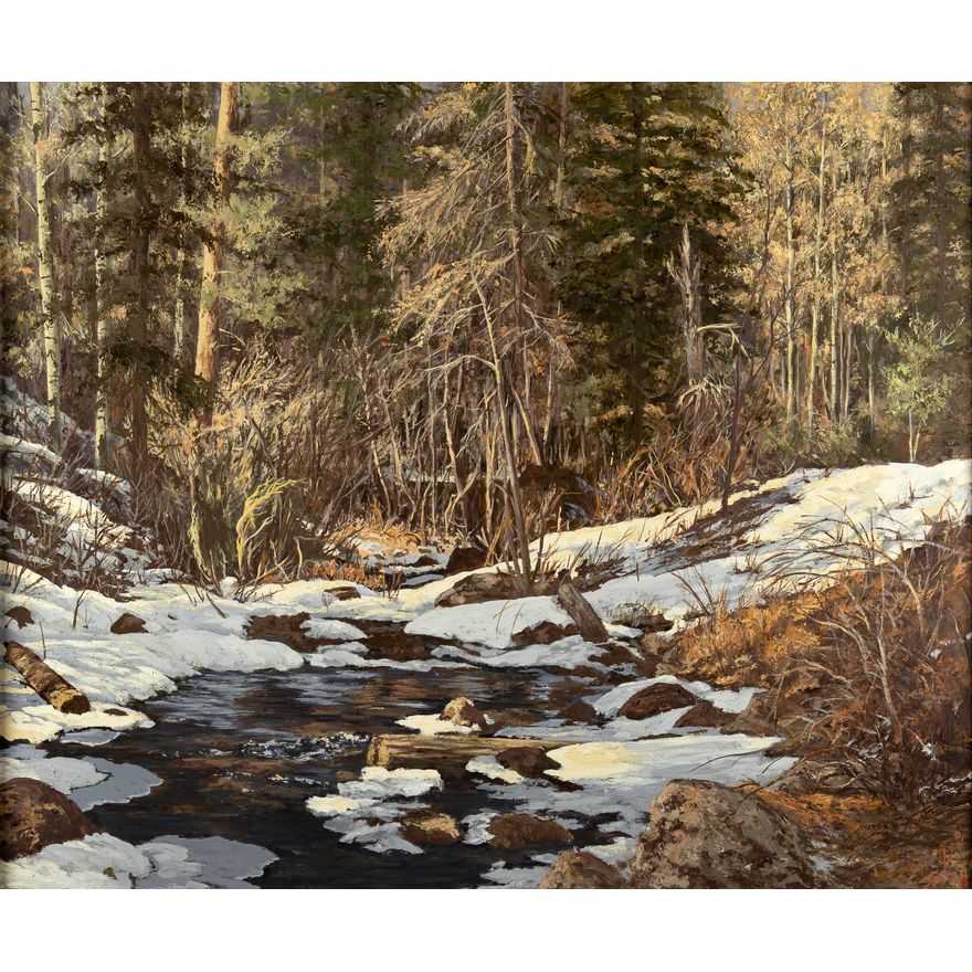 Betty Sabo (1928-2016), Winter Stream