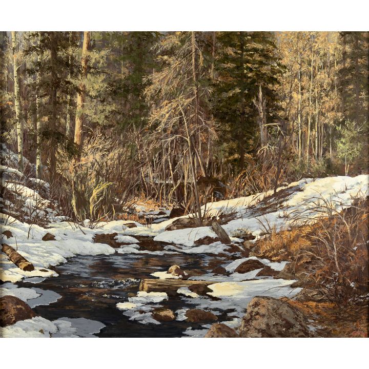 Betty Sabo (1928-2016), Winter Stream