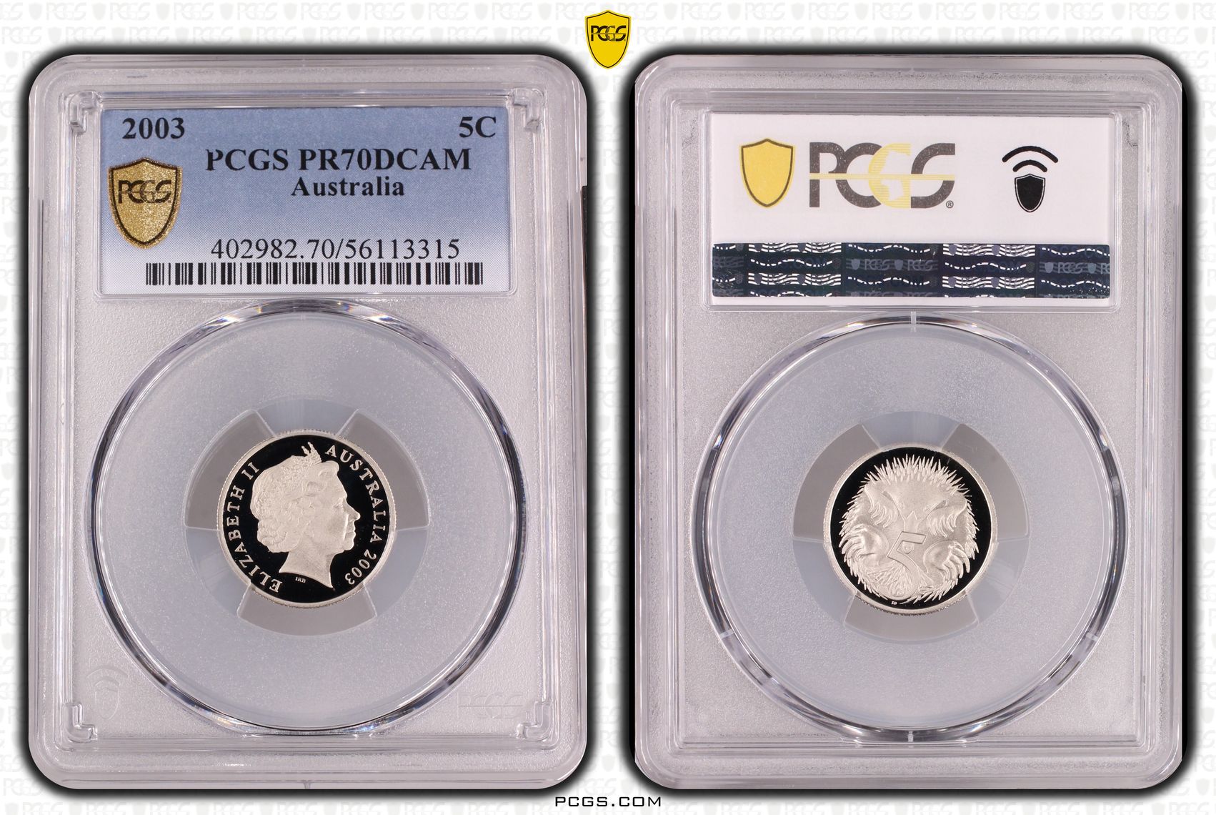Five Cent, 2003, PR70DCAM