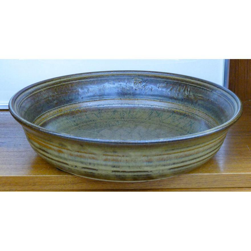John & Pat Dunlap Moon Tree Pottery Bowl 12''