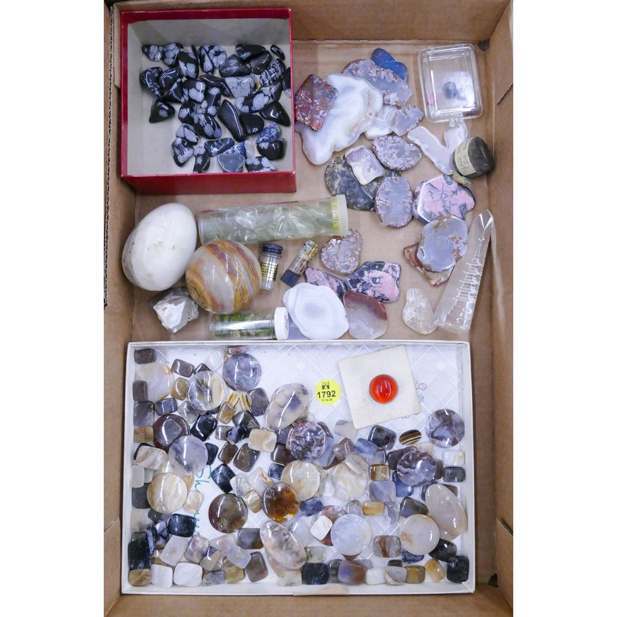 Box Small Polished Cabochons Etc