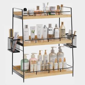 BSTSLL BATHROOM ORGANIZER COUNTERTOP,3 TIER BATHROOM COUNTER ORGANIZER WITH BASKET,FOR SKIN CARE ORGANIZER DRESSER,BATHROOM,KITCHE