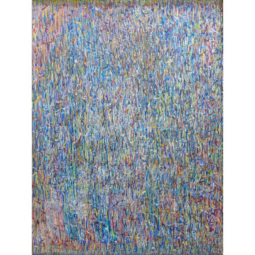 Richard Gilman (b.1955 WA) ''Abstraction'' OIl Painting Framed 33''x25''