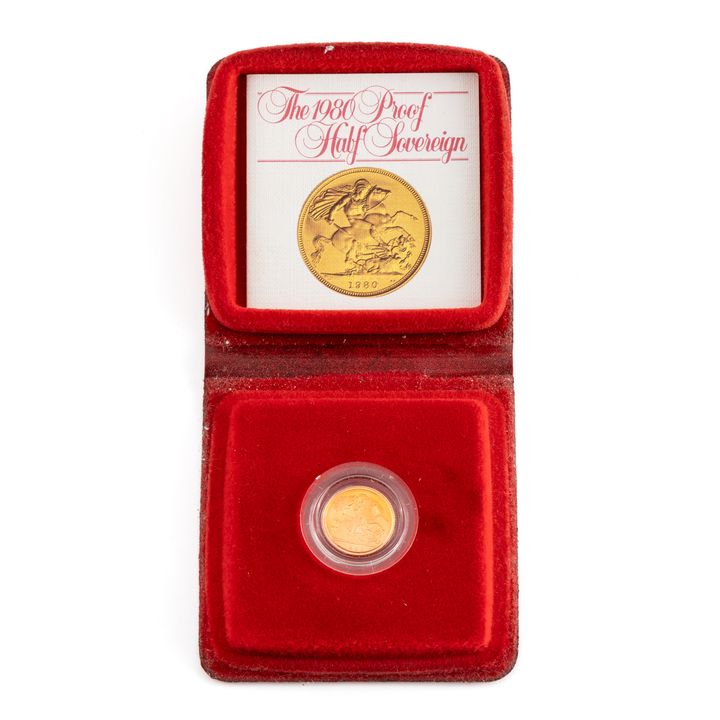 Great Britain, Elizabeth II, Royal Mint, Half Sovereign, 1980, FDC