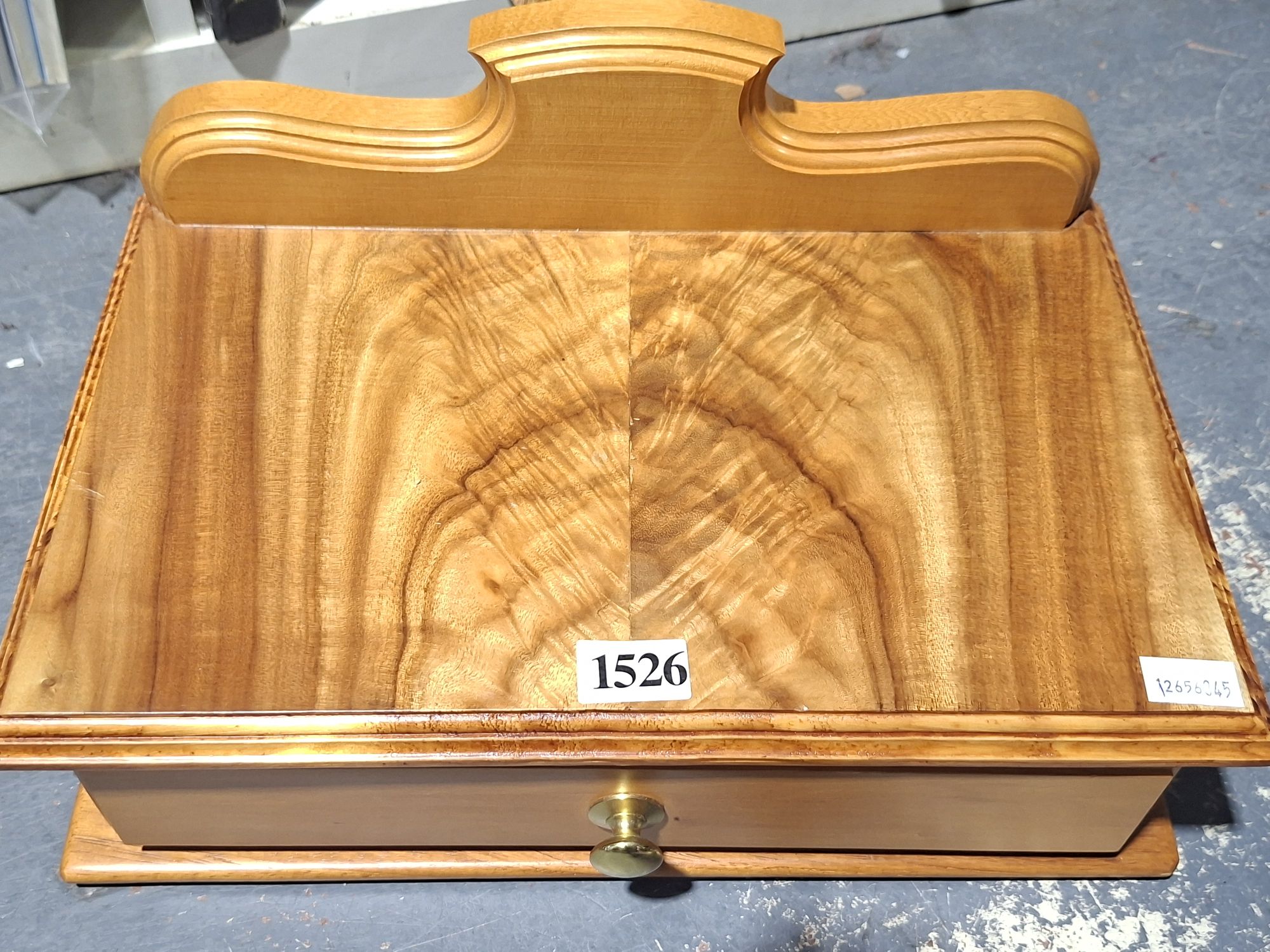 HUON PINE FRONTED DESK TIDY