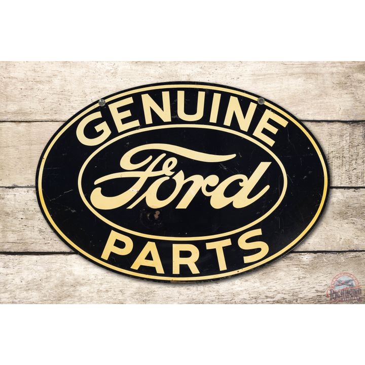 24" Ford Genuine Parts Double Sided Tin Sign