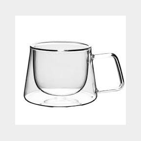 High-Quality Double Walled 150ml Borosilicate Glass Coffee/Tea Cup - Set of 4 - Bar 9902026700838 - 51748/14574 ML B1 (S9)