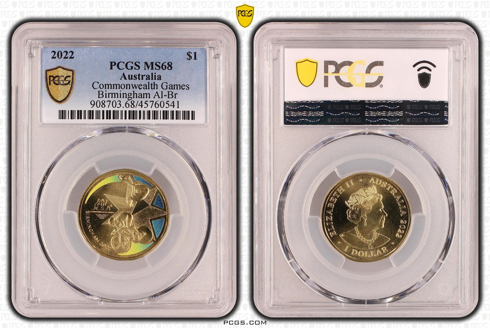 Commonwealth Games - Birmingham Al-Br, One Dollar, 2022, PCGS MS 68