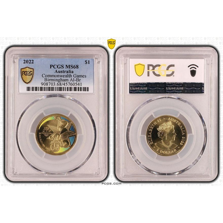Commonwealth Games - Birmingham Al-Br, One Dollar, 2022, PCGS MS 68
