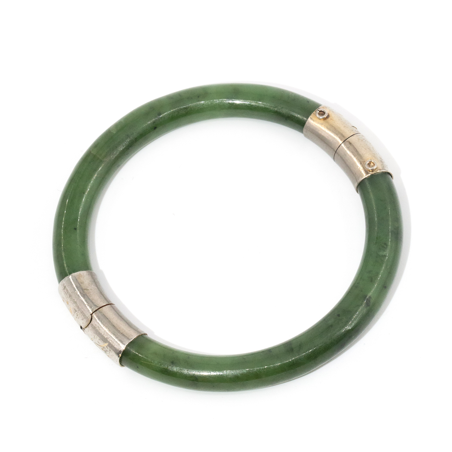 Nephrite Hinged Bangle