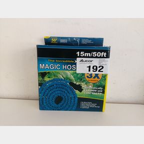 EXPANDABLE MAGIC HOSEPIPE WITH SPRAY NOZZLE - 15M - BLUE
