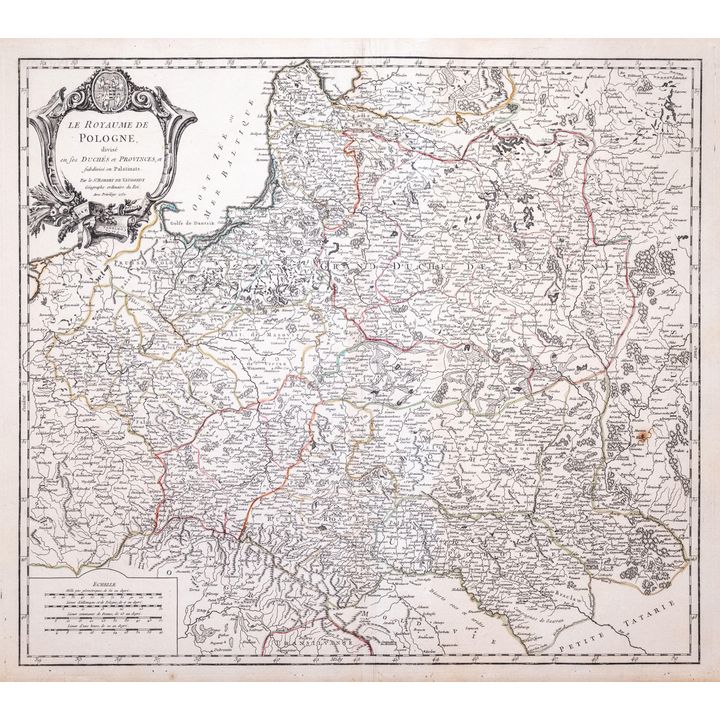 Didier Robert de Vaugondy | Le Royaume de Pologne