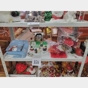 Christmas cookie cutters and other Christmas decorations