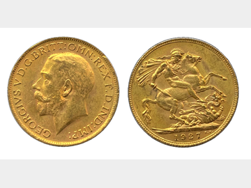 1927 GEORGE V SOUTH AFRICA GOLD SOVEREIGN