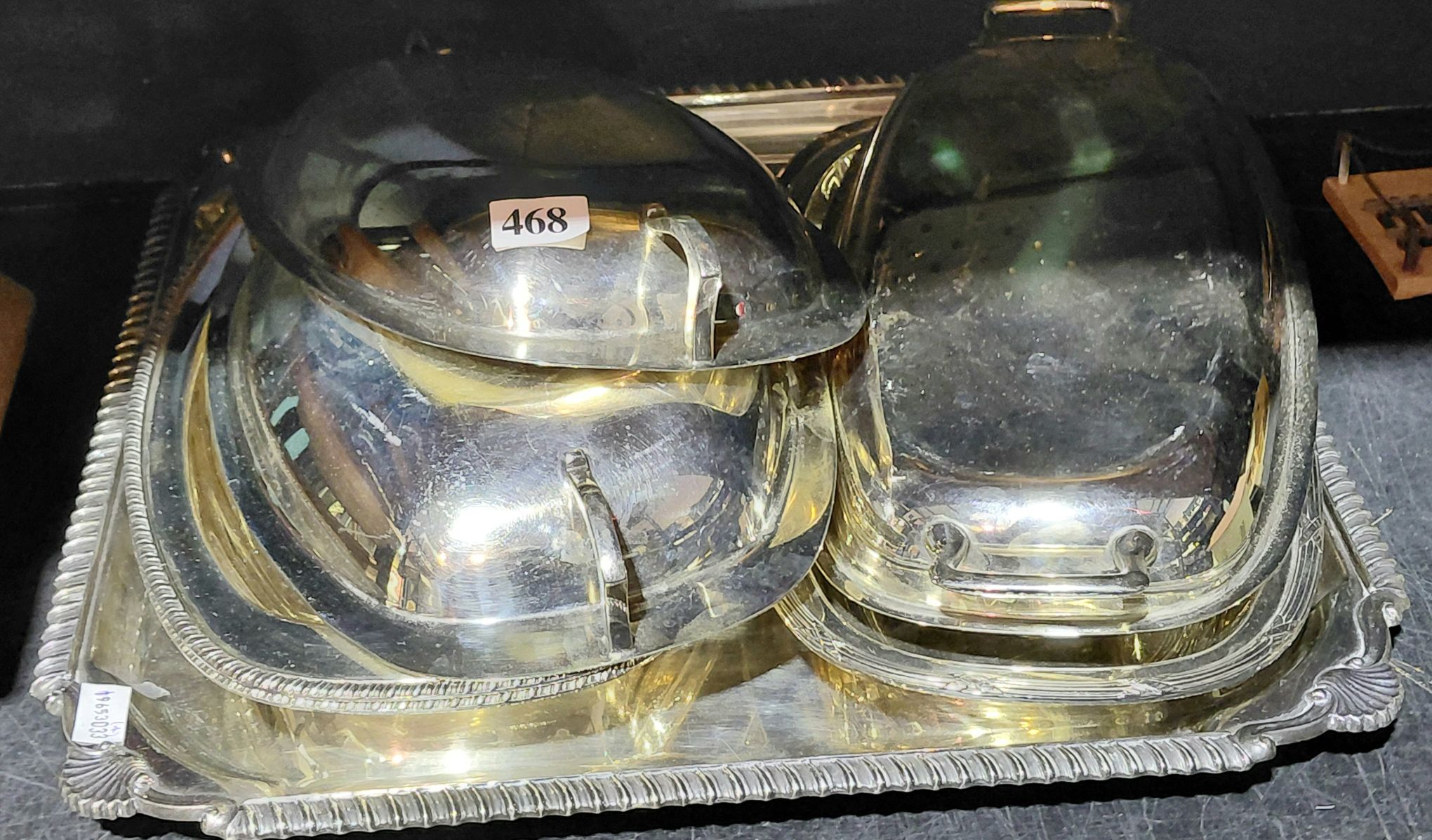 468 · SILVERPLATED TABLEWARE