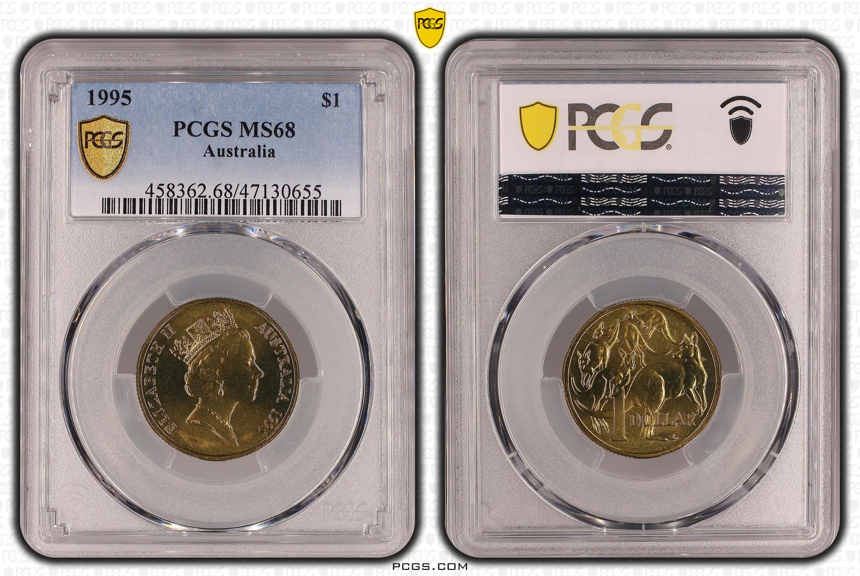 Elizabeth II, One Dollar, 1995, PCGS MS68
