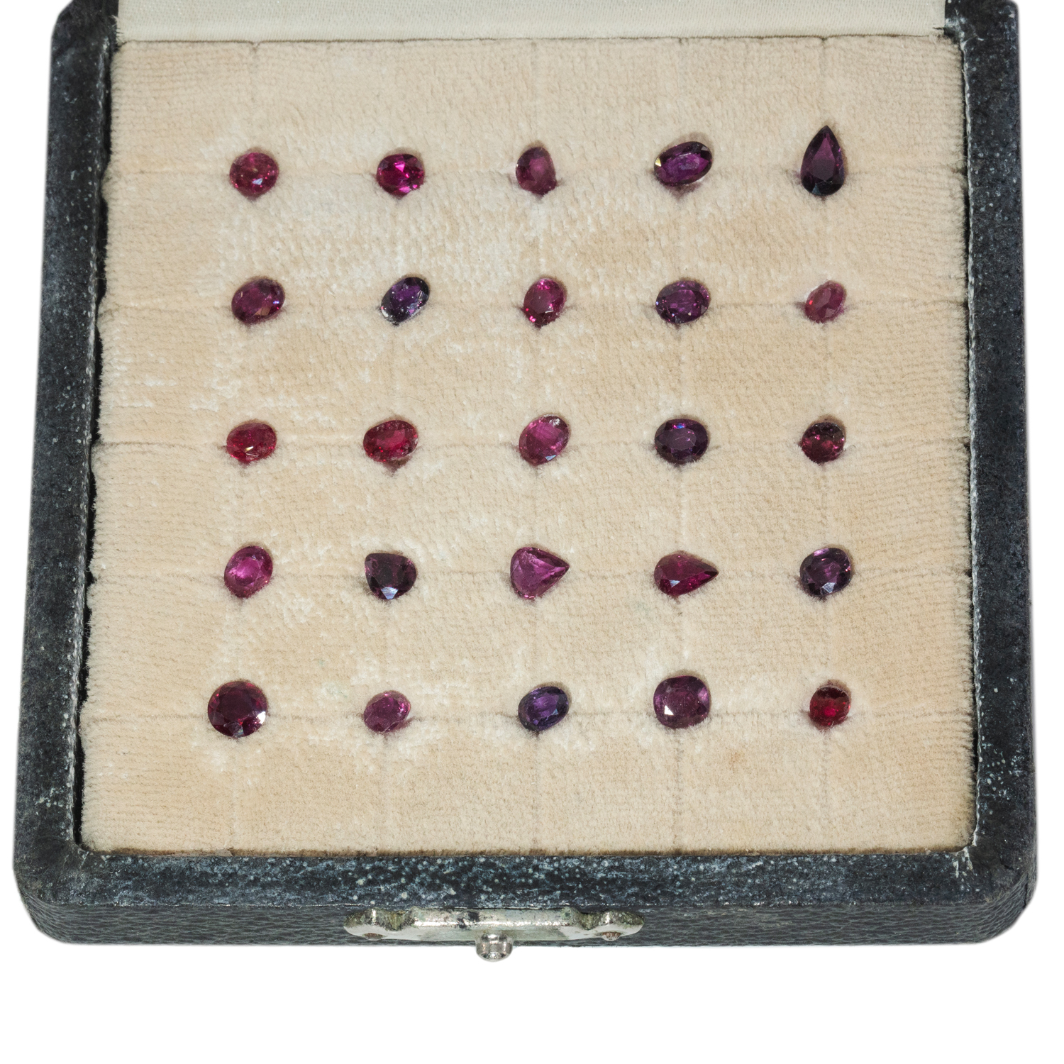 Mixed lot of faceted rubies