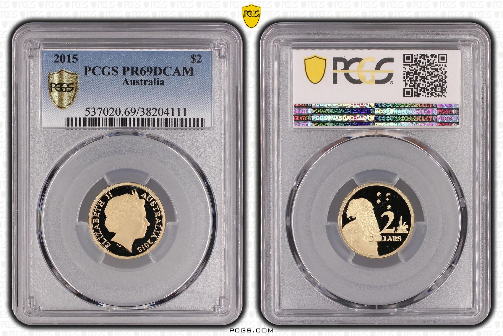 Two Dollar, 2015, PCGS PR69DCAM