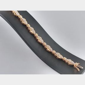 0.720cts Diamonds In Yellow Gold Bracelet Colour Ij Clarity Vs/Si 13.65g - 51533/177