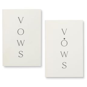 UNITED ESELL ELEGANT VOW BOOKS HIS AND HERS - HOT EMBOSSED FOIL - WEDDING OFFICIANT GIFT WITH 28 PAGES - 5,9" X 3.9" POCKET SIZE W