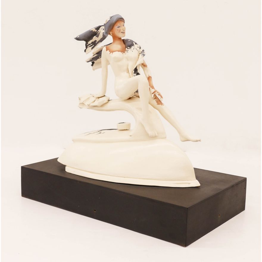 Patti Warashina ''Splash of Reality'' 1978 Ceramic Sculpture