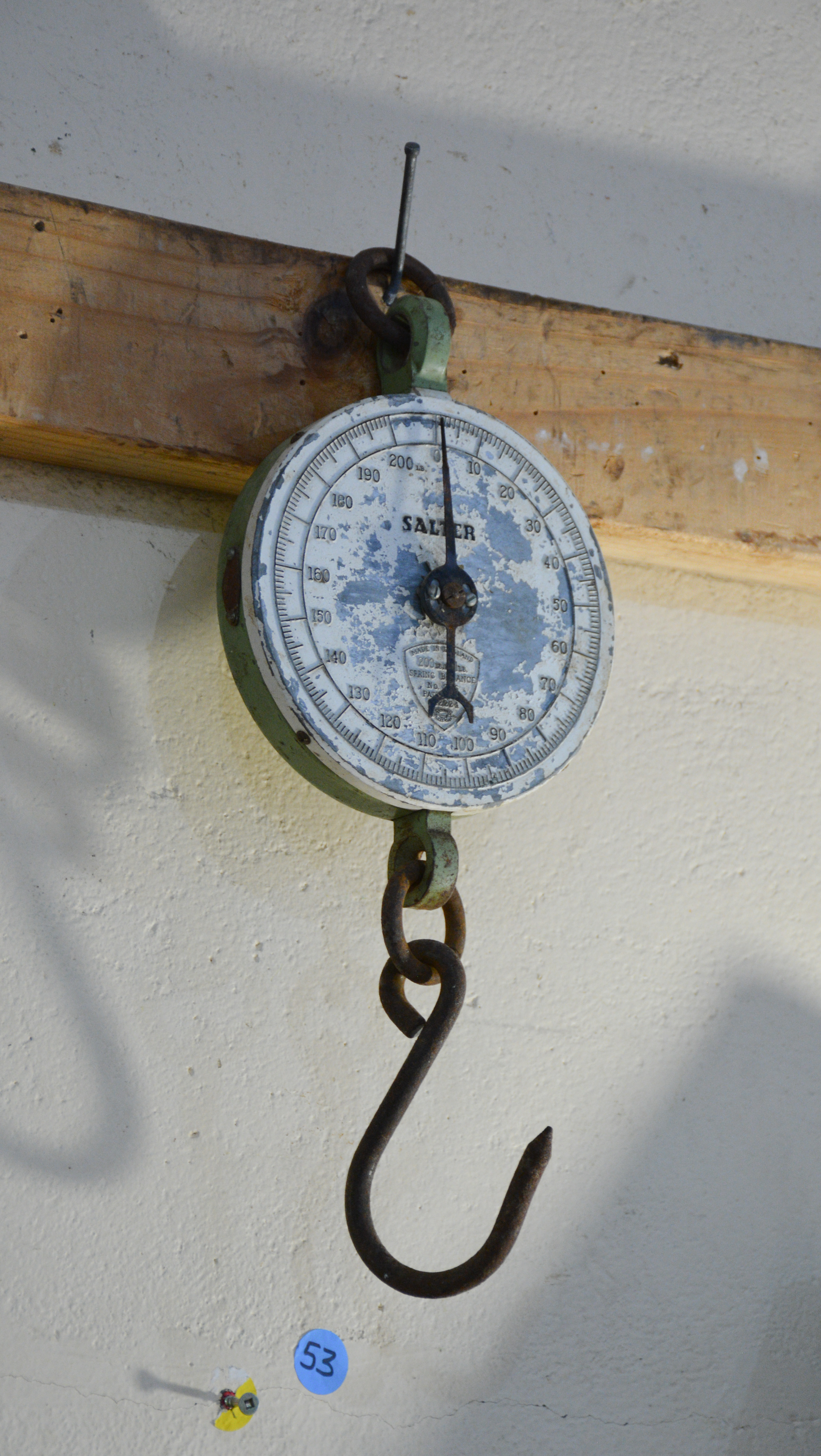 Vintage Salter 200lb Spring Balance — sold at auction in New Zealand for $50