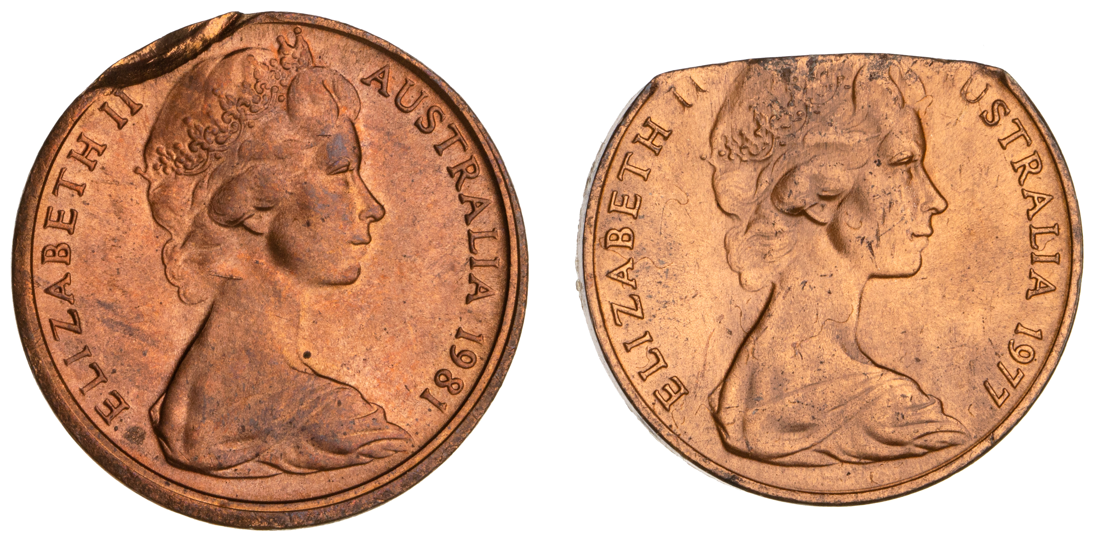 Elizabeth II, Two Cents, 1977, GEM