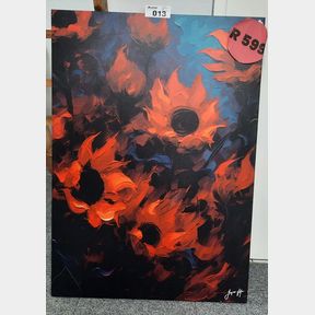 ABSTRACT FLOWER DIVINE ANTHOLOGY CANVAS DESIGN